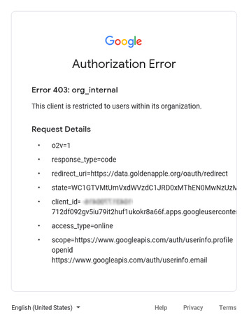 external authentication google oauth